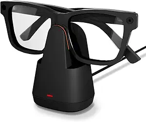 Doohoeek Charging Dock for Meta Ray-Ban AI Glasses, Scratch-Proof & Weighted Base Charging Station for Oakley Meta Glasses, AI Glasses Charger for Wayfarer, Skyler, Headliner & HSTN