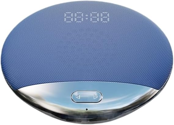 Bluetooth Pillow Speaker for Sleeping, Ultra-Thin Under Pillow White Noise Speaker with Sleep Timer, LED Time Display, TF Card, Rechargeable for Side Sleepers