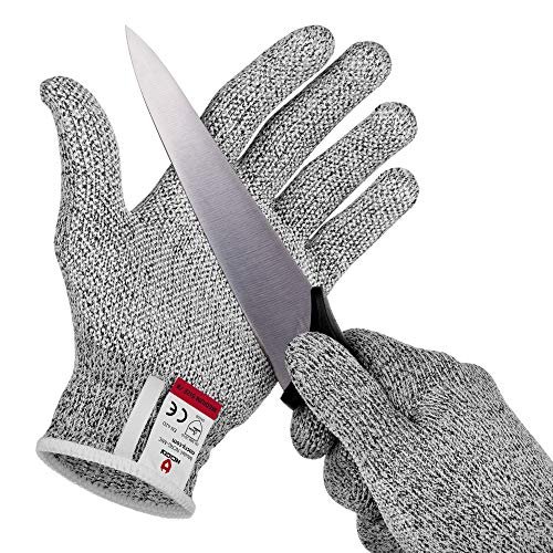 ZEEGO Level 5 Cut Resistant Gloves for Kitchen Food Grade, Machine Washable for Indoor&Outdoor Use