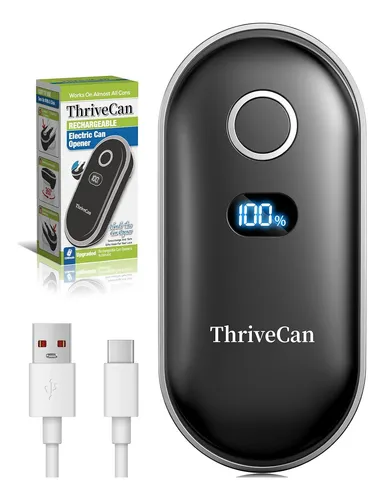 Electric Can Opener, One Touch Automatic Smooth Edge, Hands Free Side Cut Can Opener for Seniors, Battery Operated, Fits Most Cans, Safe & Easy to Use, Food Safe, Easy Clean Kitchen Gadget (Black)