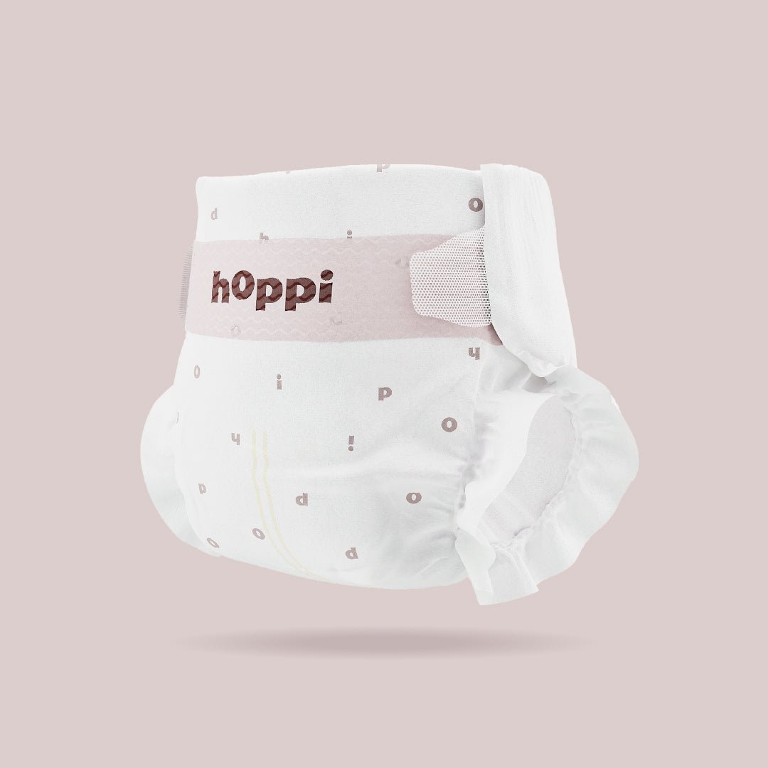 Hoppi Pure Baby Diapers Size 4, 80 Count, 20-29 lbs