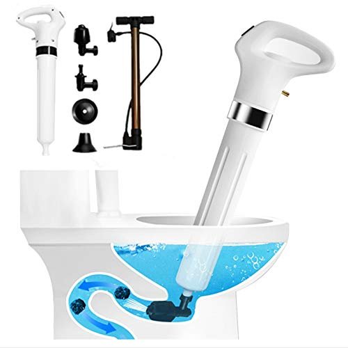 Electric Toilet Plunger High Pressure Drain Unclogger Plungers for Bathroom, Floors, Heavy Duty Versatile Home Toilet Unclogger Tool