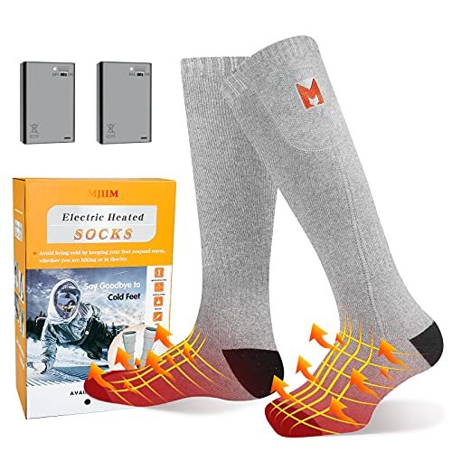 Heated Socks, APP Control Electric Heated Socks for Men Women, 2 * 5000mAh Rechargeable Battery Powered Warm Socks, Washable Thermal Socks Foot Warmer for Winter Hunting Skiing Hiking Camping