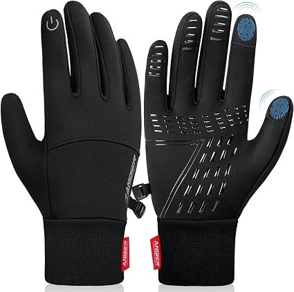 Kids Winter Thermal Sports Gloves for Boys & Girls, Non-Slip Silicone Grip