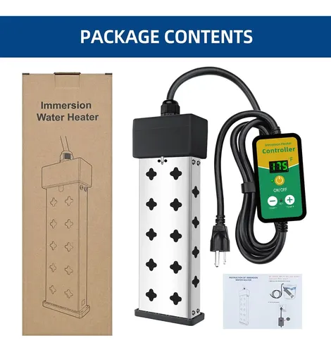 Immersion Water Heater with Controller, 1800W Portable Bucket Heater