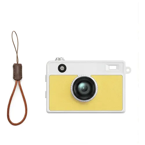 Mini Keychain Camera 2K 5MP, 1.47" Screen, Colorful Y2K 16GB White