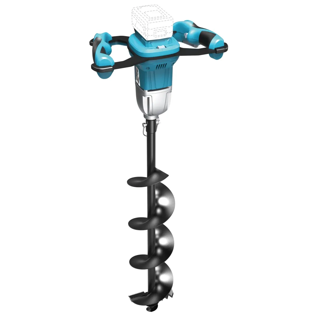 1500W Electric Post Hole Digger, Electric Post Hole,Heavy Duty Earth Auger with 6" Auger Drill Bit & 32.8FT Power Cord, Power Hole Digger Electric for Fence, Drilling, and Tree Planting.