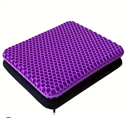 Extra Thick Large Pure Gel Seat Cushion, Breathable Honeycomb Design, easewell Restore seat Cushion, Pain Relief Cushion, for Office Home Chairs Car Seats Long Trips